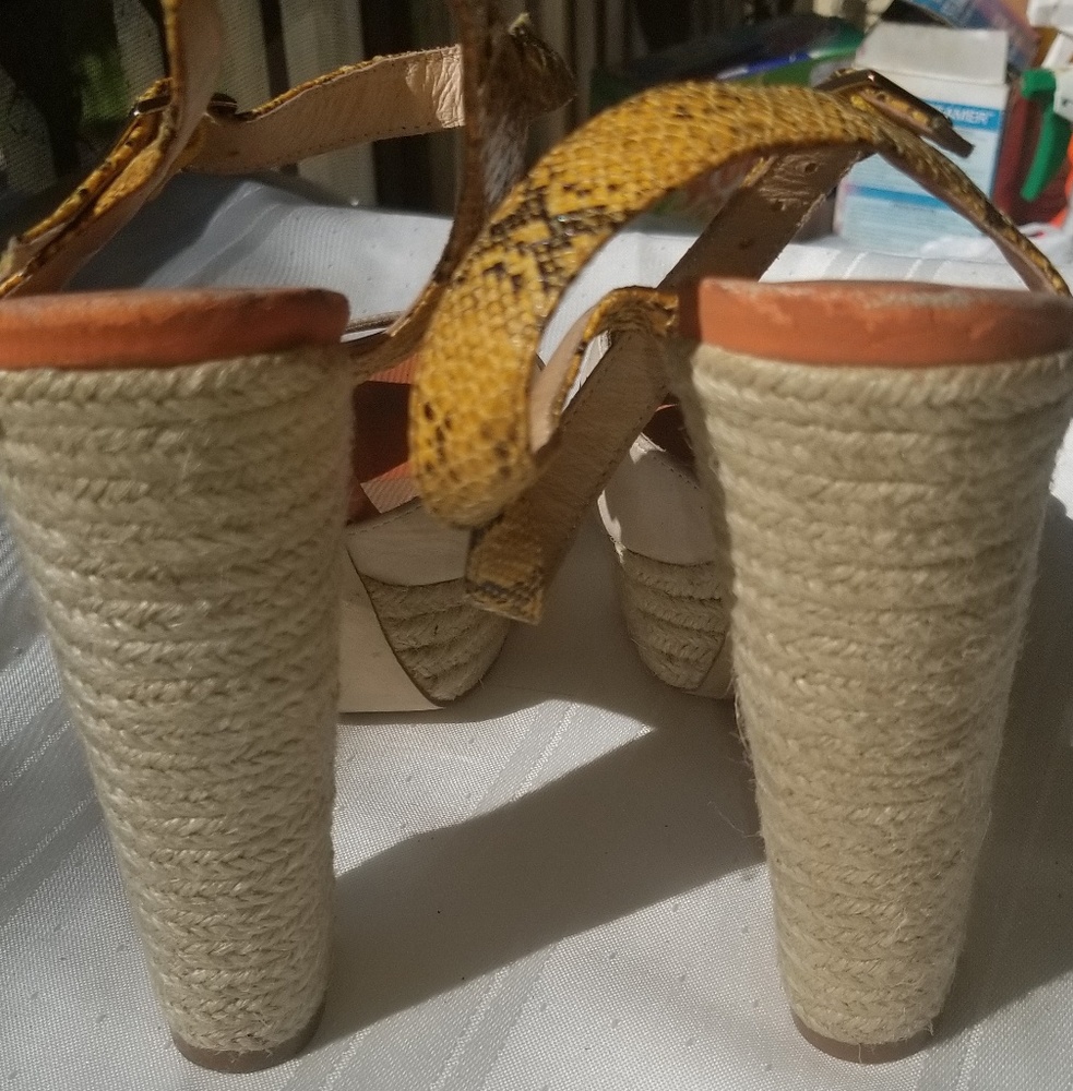 *Preowned* Aldo Platform Multi-Color Block Heels - image 4